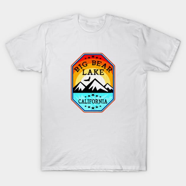 Ski Big Bear Lake California Nevada Skiing Mountain Sunrise T-Shirt by DD2019